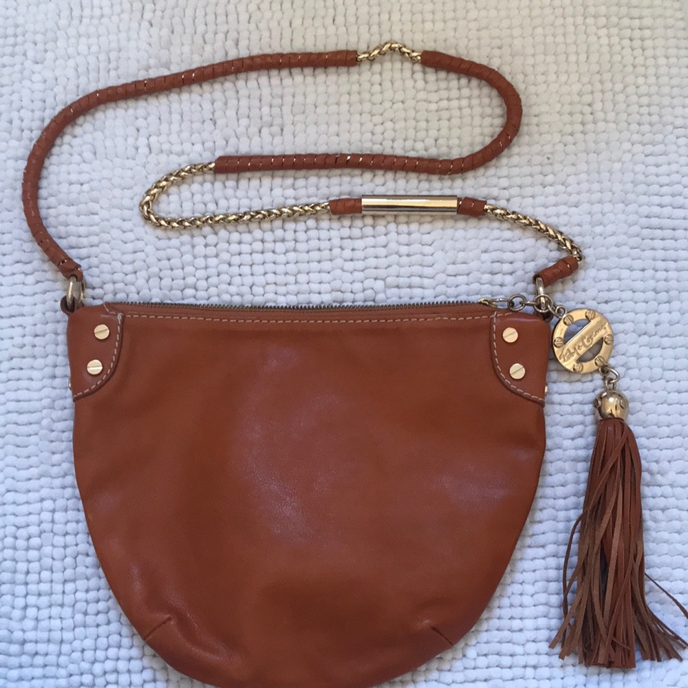 Foley + Corina leather crossbody bag.